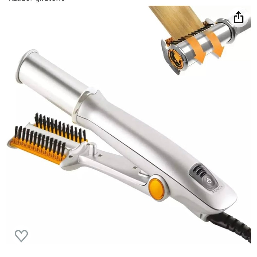 InStyler Rotating Hot Iron 1.25" Barrel IS1001 Curling Straightening Silver